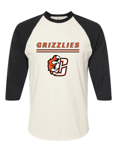 Central East Grizzlies Mascot #8 Women's Baseball T-Shirt