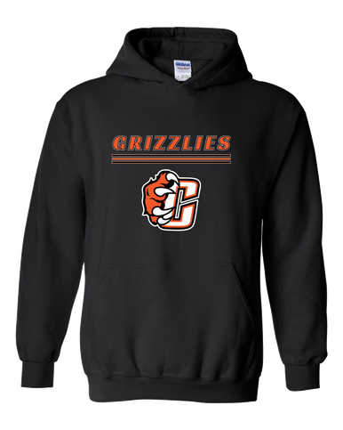 Central East Grizzlies Mascot #8 Men's Hoodie