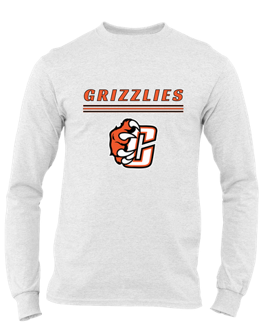 Central East Grizzlies Mascot #8 Men's Premium LS T-Shirt