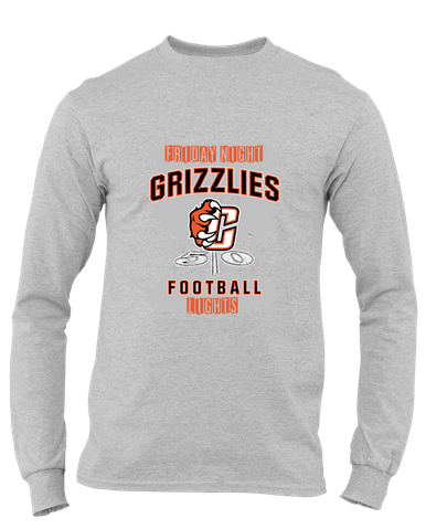 Central East Grizzlies Football #6 Men's Premium LS T-Shirt