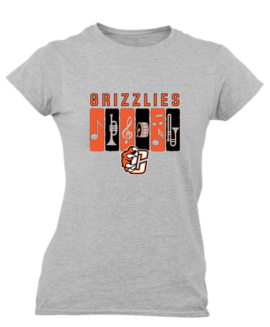 Central East Grizzlies Band # 2 Women's Premium SS T-Shirt