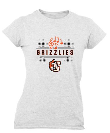 Central East Grizzlies Band # 3 Women's Premium SS T-Shirt