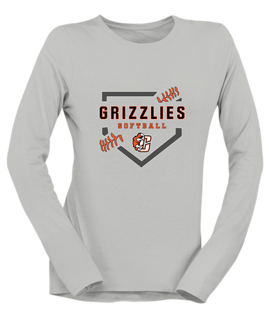 Central East Grizzlies Softball #2 Women's Premium LS T-Shirt