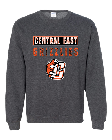Central East Grizzlies Mascot #9 Men's Sweatshirt