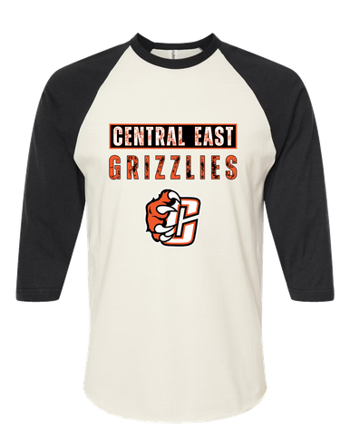 Central East Grizzlies Mascot #9 Women's Baseball T-Shirt