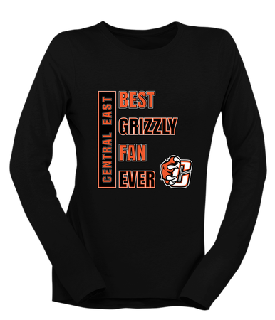 Central East Grizzlies Best Grizzly Fan Women's LS T-Shirt
