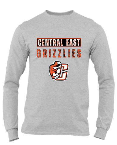 Central East Grizzlies Mascot #9 Men's Premium LS T-Shirt