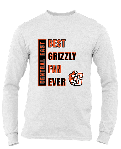 Central East Grizzlies Best Grizzly Fan Men's Premium LS T-Shirt