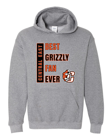 Central East Grizzlies Best Grizzly Fan Men's Hoodie