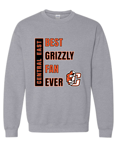 Central East Grizzlies Best Grizzly Fan Men's Sweatshirt