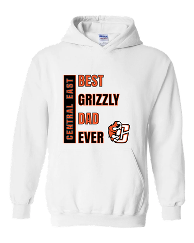 Central East Grizzlies Best Grizzly Dad Men's Hoodie