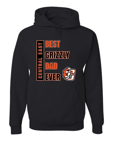 Central East Grizzlies Best Grizzly Dad Men's Premium Hoodie