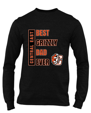 Central East Grizzlies Best Grizzly Dad Men's LS T-Shirt