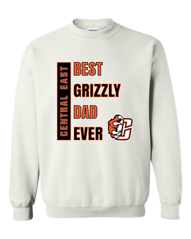 Central East Grizzlies Best Grizzly Dad Men's Sweatshirt