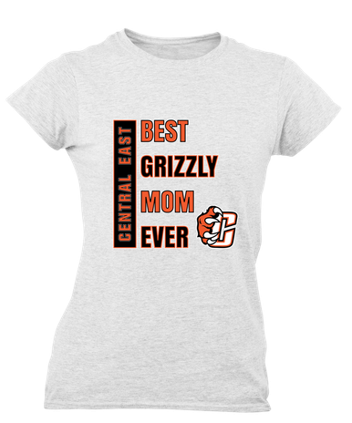 Central East Grizzlies Best Grizzly Mom Women's SS T-Shirt
