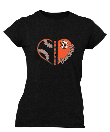 Central East Grizzlies Heart Baseball Women's Premium SS T-Shirt