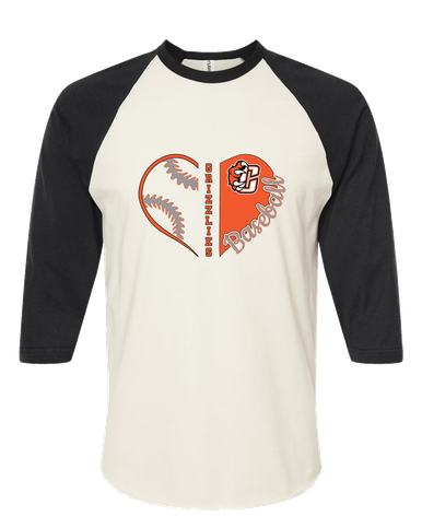 Central East Grizzlies Heart Baseball Women's Baseball T-Shirt