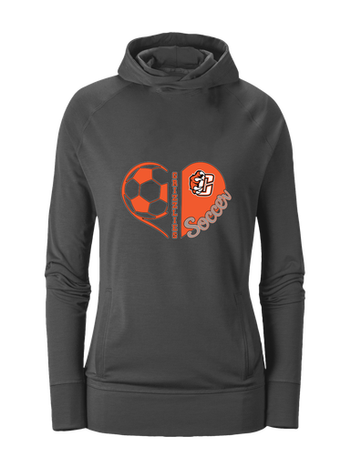 Central East Grizzlies Heart Soccer Women's Hoodie