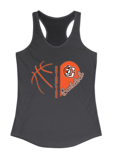 Central East Grizzlies Heart Basketball Women's Tank Top