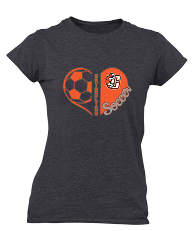 Central East Grizzlies Heart Soccer Women's Premium SS T-Shirt