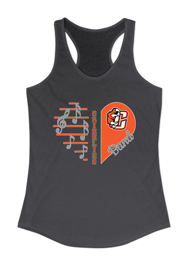 Central East Grizzlies Heart Band Women's Tank Top