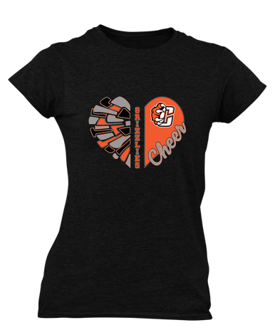 Central East Grizzlies Heart Cheer Women's SS T-Shirt