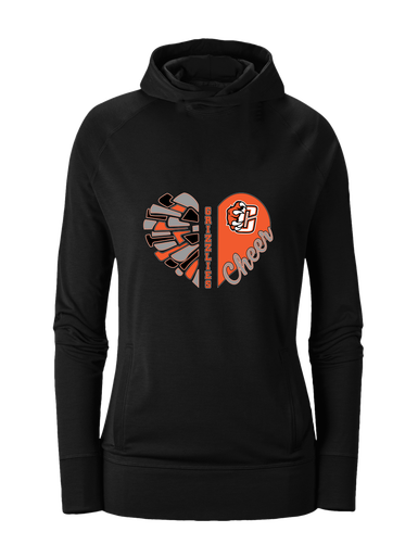 Central East Grizzlies Heart Cheer Women's Hoodie