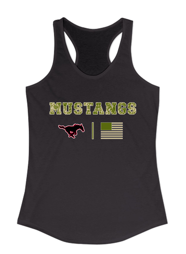 South Western Mustangs Camo Flag Women's Tank Top