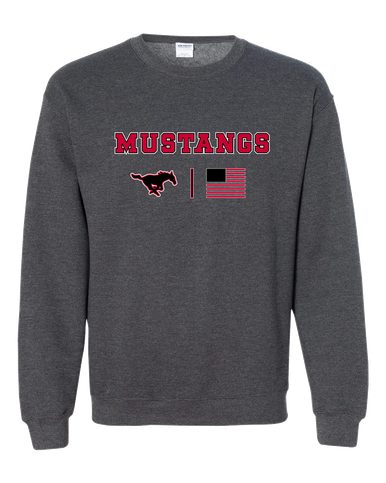 South Western Mustangs Team Colors Flag Men's Sweatshirt