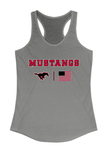 South Western Mustangs Team Colors Flag Women's Tank Top