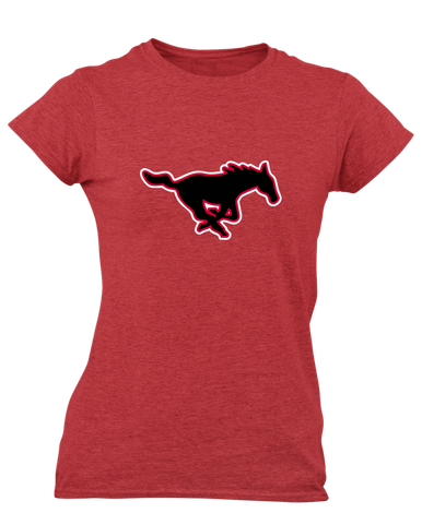 South Western Mustangs Mascot #1 Women's Premium SS T-Shirt