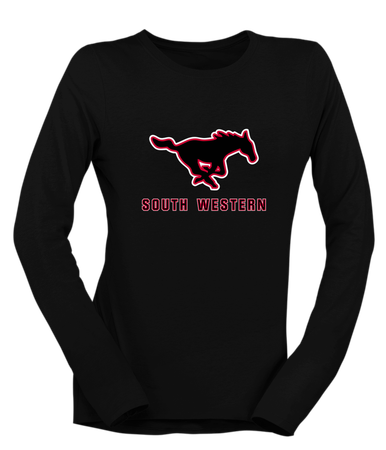 South Western Mustangs Mascot #2 Women's LS T-Shirt