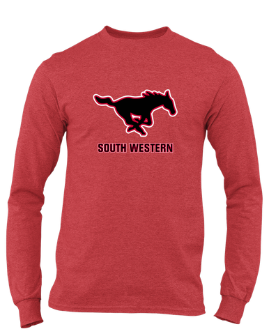 South Western Mustangs Mascot #2 Men's Premium LS T-Shirt