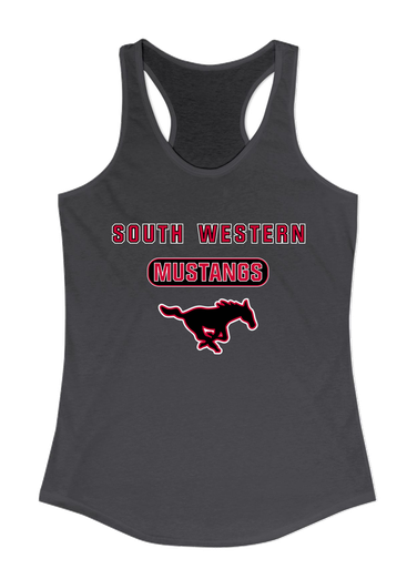 South Western Mustangs Mascot #3 Women's Tank Top