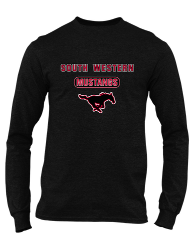 South Western Mustangs Mascot #3 Men's Premium LS T-Shirt
