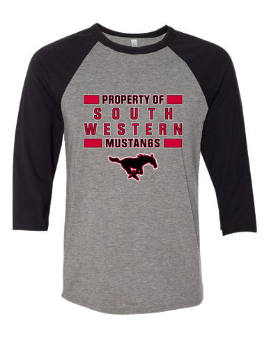 South Western Mustangs Property Of Women's Baseball T-Shirt