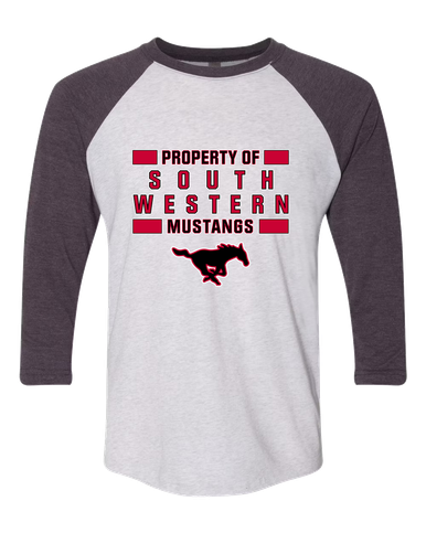 South Western Mustangs Property Of Men's Baseball T-Shirt