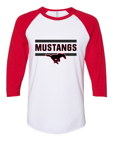 South Western Mustangs Mascot #5 Women's Baseball T-Shirt