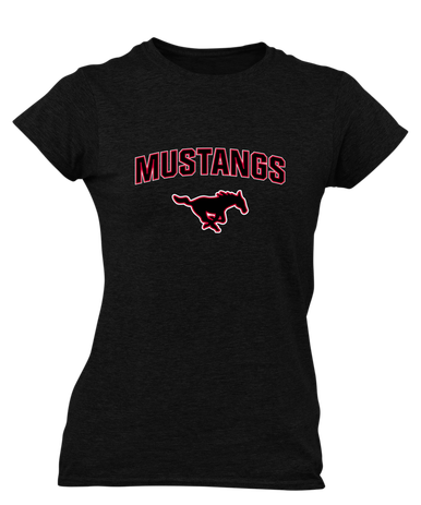 South Western Mustangs Mascot #6 Women's Premium SS T-Shirt