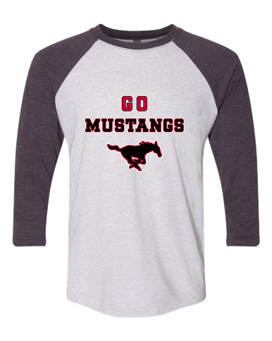 South Western Mustangs Go Team Men's Baseball T-Shirt