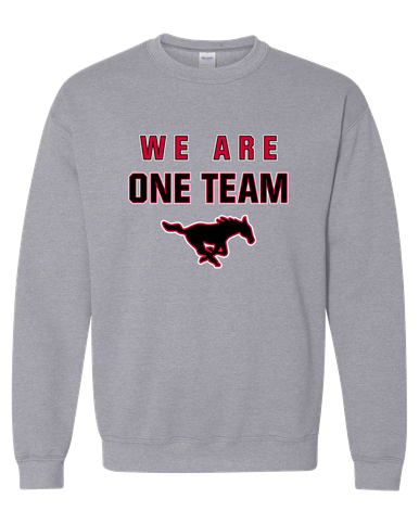 South Western Mustangs We Are One Team Men's Sweatshirt