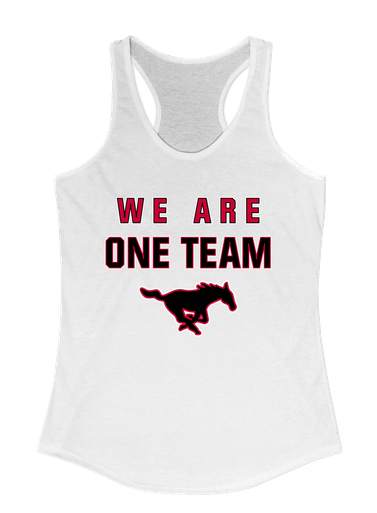South Western Mustangs We Are One Team Women's Tank Top