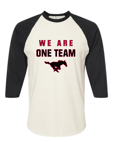 South Western Mustangs We Are One Team Women's Baseball T-Shirt