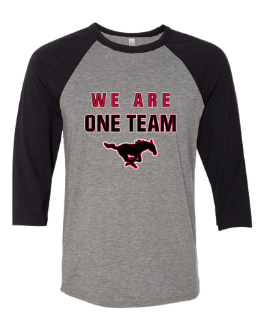 South Western Mustangs We Are One Team Men's Baseball T-Shirt