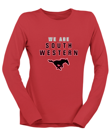 South Western Mustangs We Are Women's LS T-Shirt