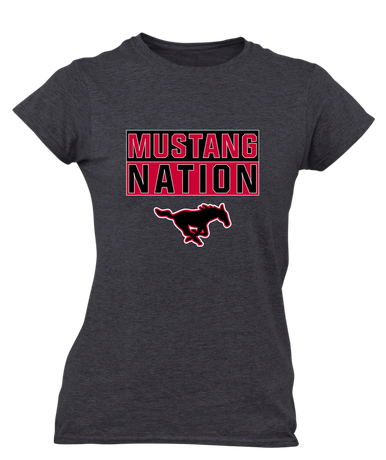 South Western Mustangs Nation #1 Women's Premium SS T-Shirt