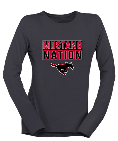 South Western Mustangs Nation #1 Women's LS T-Shirt