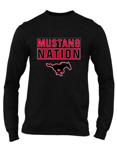 South Western Mustangs Nation #1 Men's LS T-Shirt