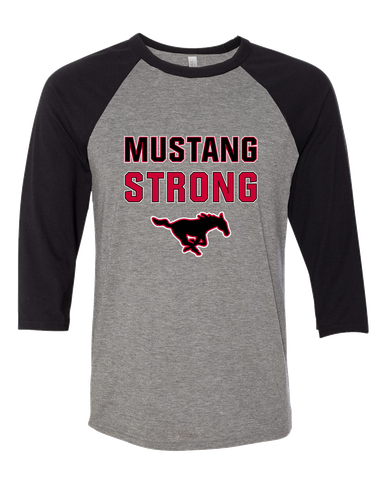South Western Mustangs Strong #2 Women's Baseball T-Shirt
