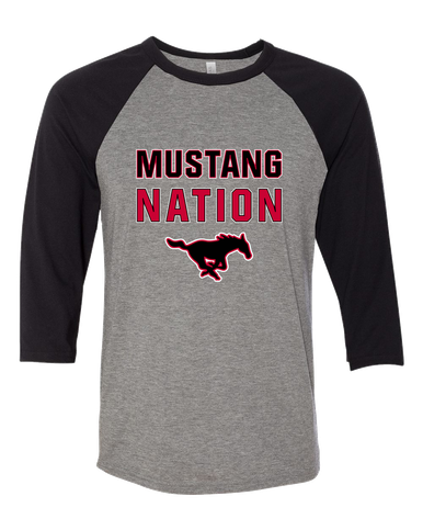 South Western Mustangs Nation #2 Men's Baseball T-Shirt